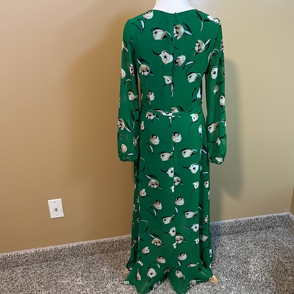 Banana Republic Chiffon High Low Hem Maxi Dress Size 2 - Picture 4 of 6